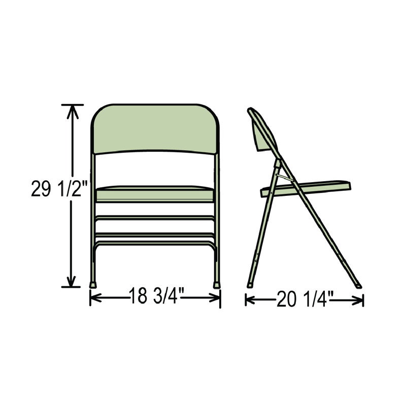 National Public Seating Padded Folding Chairs Vinyl Padded Folding